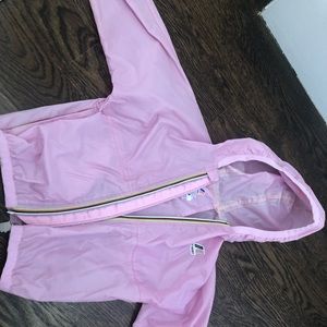 Pink k-way jacket for toddler girl -24mo